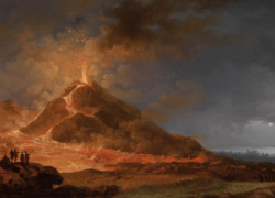 Vesuvio in eruzione.