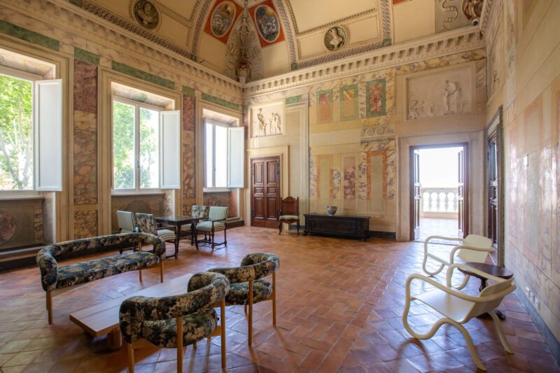 Renessanssihuvila Villa Lanten salone