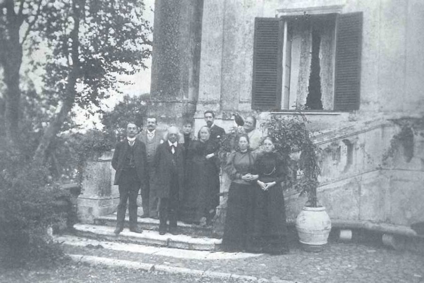 Theodor Mommsen med sin familj 1893.