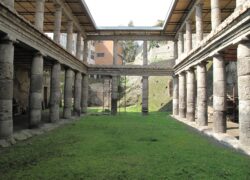 The ruins of a Roman villa, Villa Oplontis close to Pompei