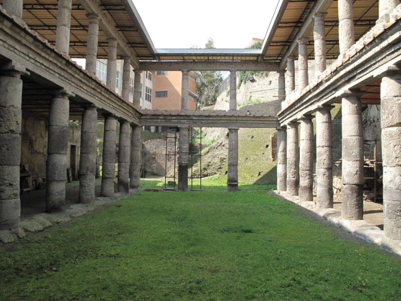 The ruins of a Roman villa, Villa Oplontis close to Pompei